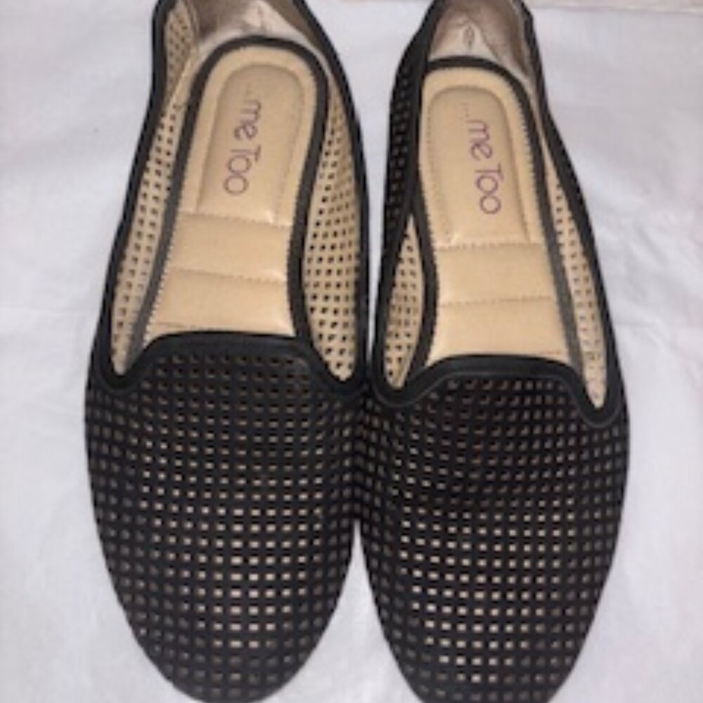 Women's Me Too Mesh Flats, Size:9, Black